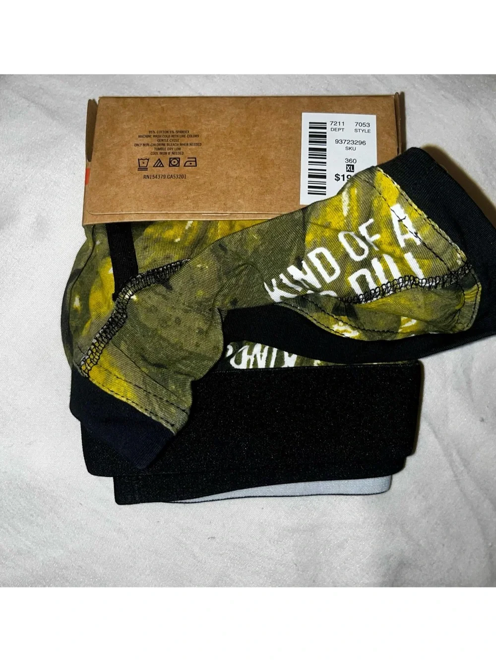 Aeropostale Mens Knit Trunk Underwear XL Big Dill Pickle Novelty Boxer Brief New